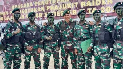 On The Job Training Secapa AD Resmi Ditutup di Yonif Raider 323 Buaya Putih