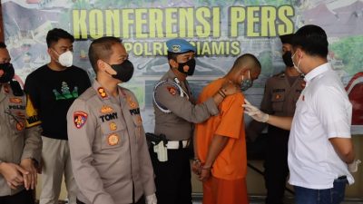 Satreskrim Polres Ciamis Ringkus AN yang Cabuli Anak Tirinya Sebanyak 15 Kali