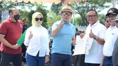 Ridwan Kamil Grand Launching Jabar Super Apps di Stadion Pakansari Bogor