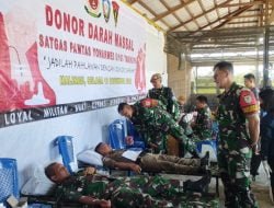 Peringati Hari Juang TNI AD Ke-77, Satgas Pamtas Yonarmed 5/105 Tarik/Pancagiri Gelar Baksos