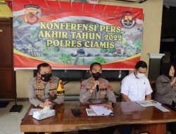 Wujud Transparansi dan Akuntabilitas, Polres Ciamis Rilis Hasil Kinerja Selama Tahun 2022