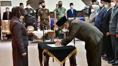Wali Kota Banjar Lantik 62 Orang Pejabat Jabatan Pimpinan Tinggi Pratama