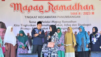 Wabup Ciamis Hadiri Acara Mapag Ramadhan di Kecamatan Panumbangan