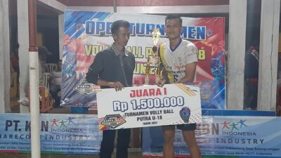 Wakil Wali Kota Banjar Sambut Baik Kegiatan Tournamen Bola Volley Putra U 18