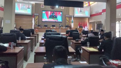 DPRD Pangandaran Laksanakan Rapat Paripurna Penyampaian LKPJ