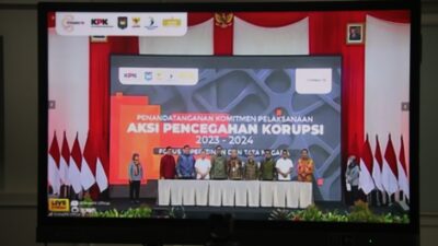 Pemkab Bogor Tandatangani Komitmen Aksi Pencegahan Korupsi 2023-2024