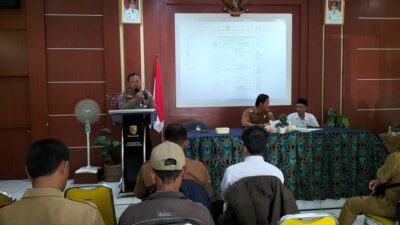Personel Polsek Pameungpeuk Hadiri Rakor Tingkat Kecamatan