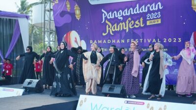 Alunan Musik Band Lawas Meriahkan Acara Ramfest 2023 di Paamprokan Pangandaran