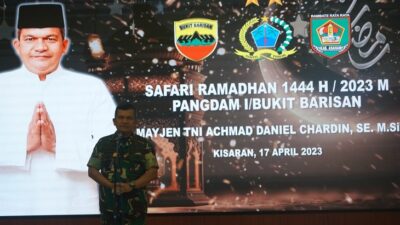 Pangdam I/BB Gelar Safari Ramadhan 1444 H ke Bupati Asahan Sekaligus Syukuran HUT Ke-71 Kopassus