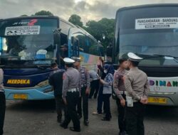 Petugas Gabungan di Pangandaran Tes Urine Sopir Bus, Ini Hasilnya