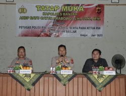 Kapolres Sampaikan Arahan Kepada Polisi RW dan Ketua RW se-Kecamatan Banjar