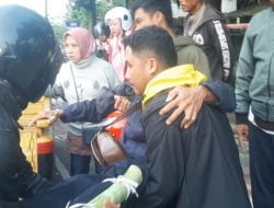 Pengendara Motor Di Banjar Dihantam Mobil Gegara Nekat Terobos Lampu Merah