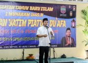 Peringati Tahun Baru Islam 1445 H, Pemdes dan MUI Desa Cimari Ciamis Berikan Santunan Anak Yatim