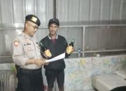 Operasi Rutin, Polsek Cisaat Gelar Razia Miras