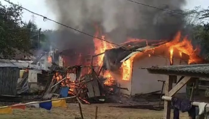 Gegara Ini, Dua Rumah di Komplek PTPN VIII Batulawang Banjar Ludes Terbakar