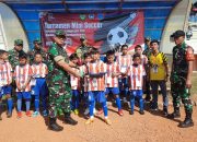 Sambut HUT RI Ke-78, Kodim 0613 Ciamis Selenggarakan Open Turnamen Mini Soccer