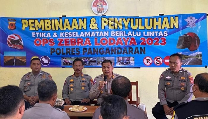 Bhabinkamtibmas di Pangandaran Diberikan Pemahaman Tentang Pemilu 2024 dan Ops Zebra Lodaya 2023