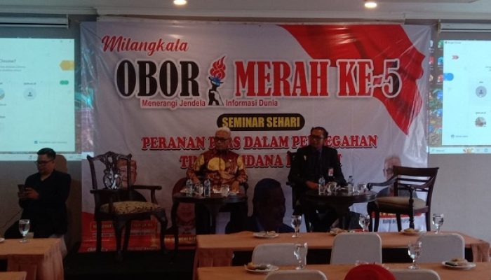 Memperingati 5 Tahun, Media Obormerah Gelar Seminar Bertemakan “Peran Pers dalam Mencegahan Tindak Pidana Korupsi”