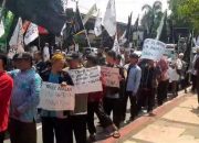 Bela Palestina, Ratusan Massa Aksi di Kota Banjar Desak Kirim Pasukan ke Gaza