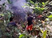 Lahan Hutan Jati di Gunung Sangkur Banjar Terbakar