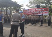 Jelang Pemilu 2024, Polres Banjar Laksanakan Apel Gelar Pasukan Operasi Mantap Brata