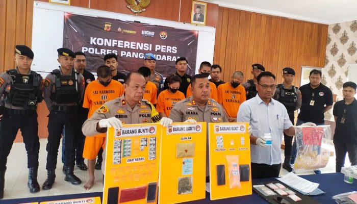 Ungkap Kasus Penyalahgunaan Narkoba, Polres Pangandaran Amankan 5 Tersangka
