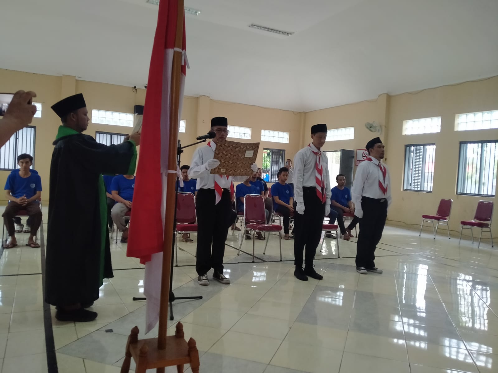 Ikrar Setia NKRI, Diucapkan Ketiga Napi Teroris di Lapas Kelas IIB Banjar.