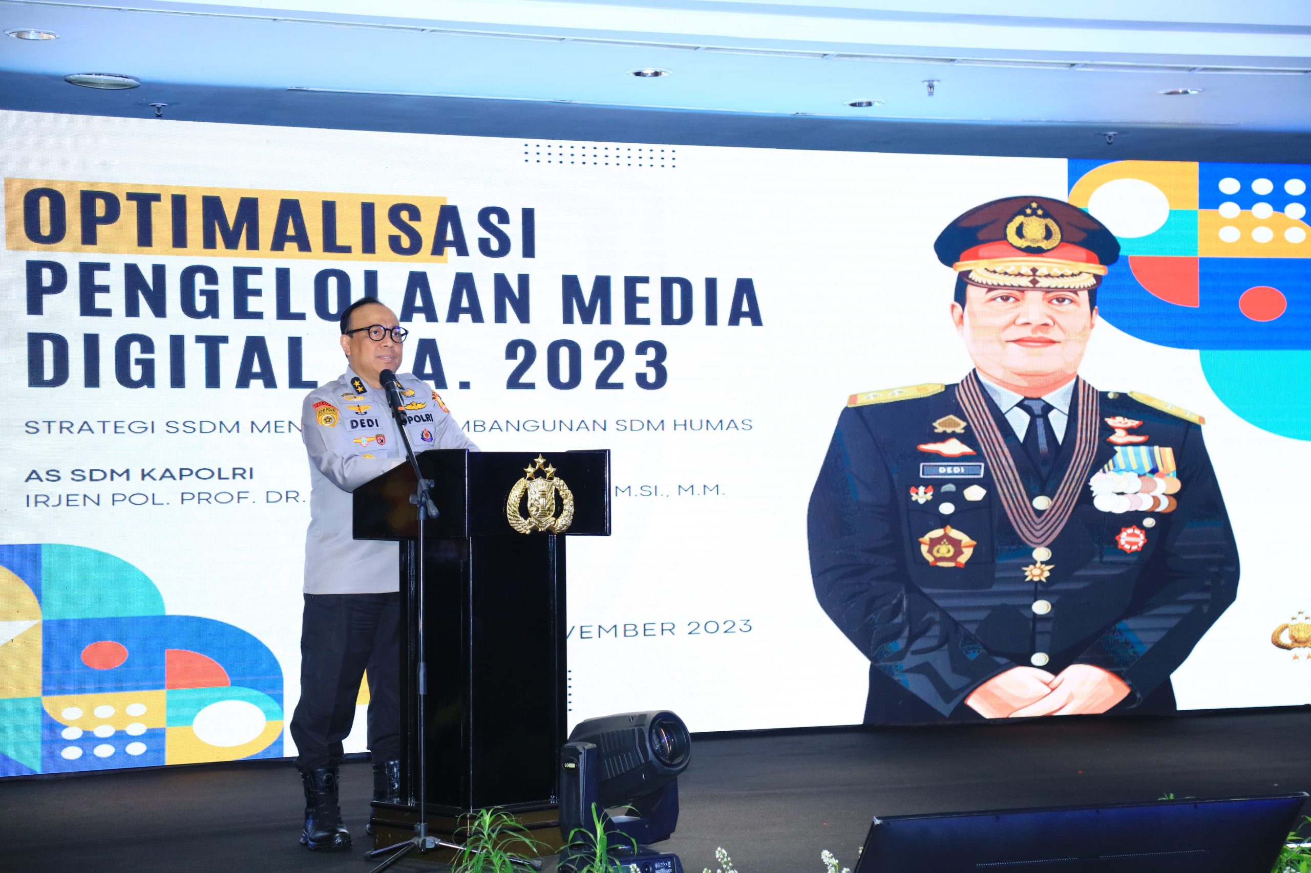 As SDM Kapolri Minta Humas Perkuat Cooling System Hingga Jaga Netralitas Pemilu 2024