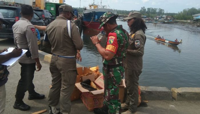 Lakukan Razia Miras, Koramil 1710-07/Mapurujaya Amankan  516.000 Liter Miras Lokal 