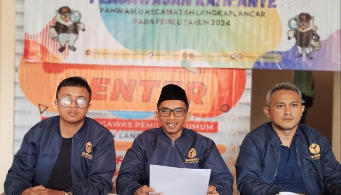 Panwascam Langkaplancar Sampaikan Hasil Pengawasan Tahapan Kampanye Pemilu 2024