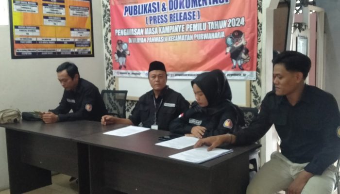 Minimalisir Pelanggaran, Panwaslu Kecamatan Purwaharja Patroli Pencegahan dan Pengawasan Kampanye 