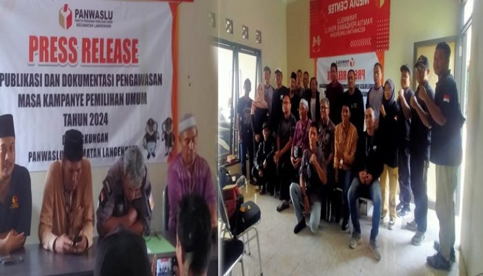 Panwascam Langensari Gelar Press Release Bersama Awak Media
