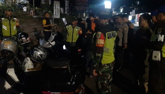 Belasan Sepeda Motor Berknalpot Brong di Kota Banjar Diamankan Petugas Gabungan