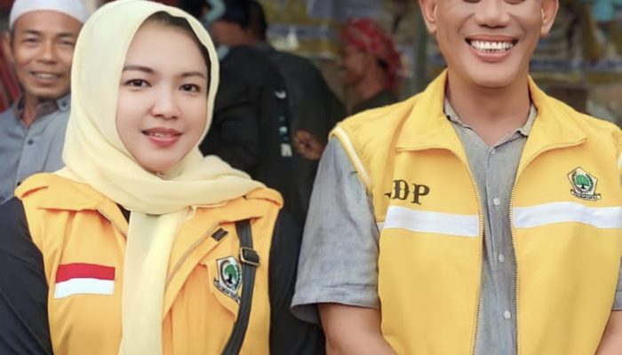 Caleg Partai Golkar Dudy Pamuji dan Nita Siti Nurdiah Kunjungi Kelompok Tani di Desa Sukamukti