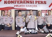 Satlantas Polres Banjar Sita Ratusan Knalpot Brong
