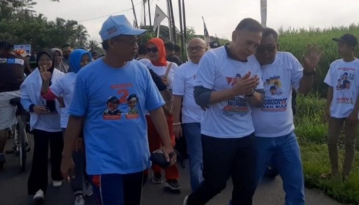 Teriakan Prabowo Presiden Terdengar di Giat Jalan Sehat Gerindra Banjar, Begini Ungkapan Iwan Bule Caleg DPR RI