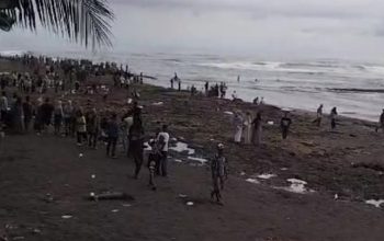 Tragedi di Pantai Muaragatah Pangandaran: Tiga Bocah Tenggelam dan Satu Belum Ditemukan