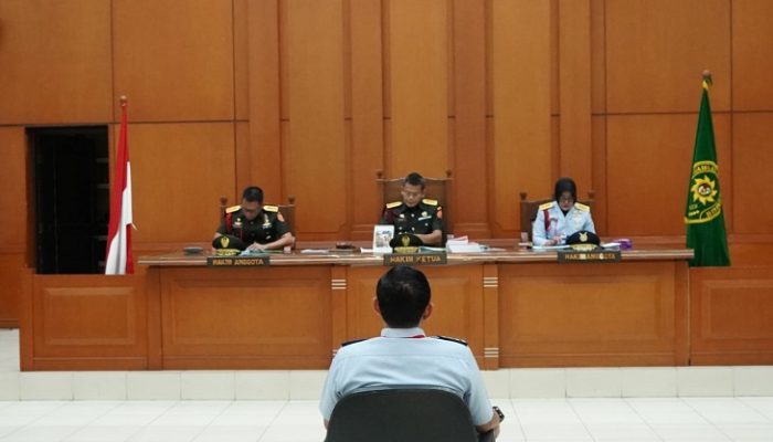 Dilmilti II Jakarta Gelar Sidang Perdana Terdakwa HA Kasus Korupsi  Basarnas