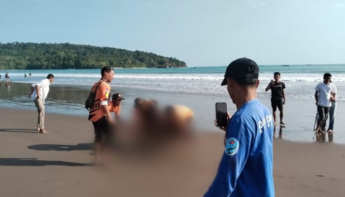Pelajar MTS Persis yang Tenggelam Di Pangandaran Ditemukan Tak Bernyawa
