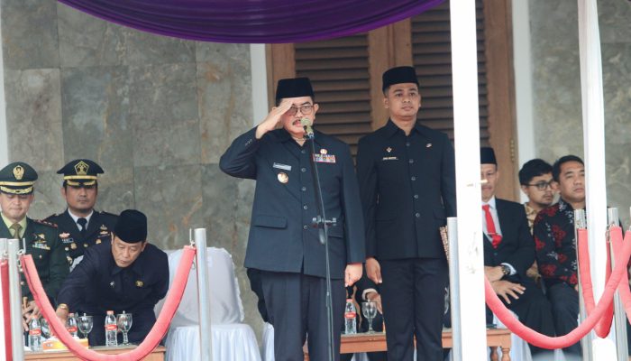 Pj Bupati Ciamis Pimpin Upacara Hari Jadi ke-382, Begini Amanatnya