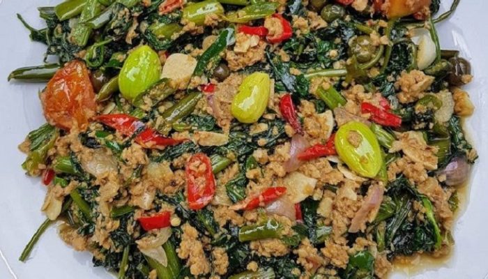 Resep Tumis Kangkung Oncom Pedas,Lezat dan Bergizi