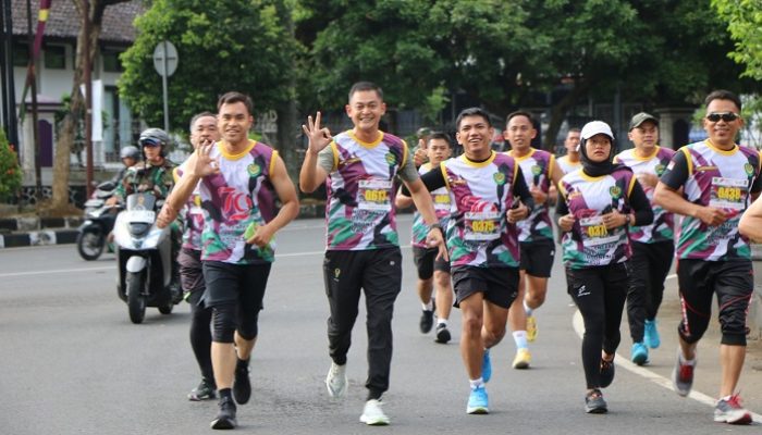 Semarak HUT ke-79 RI, Ribuan Peserta Ikuti Fun Run Kodim 0613/Ciamis