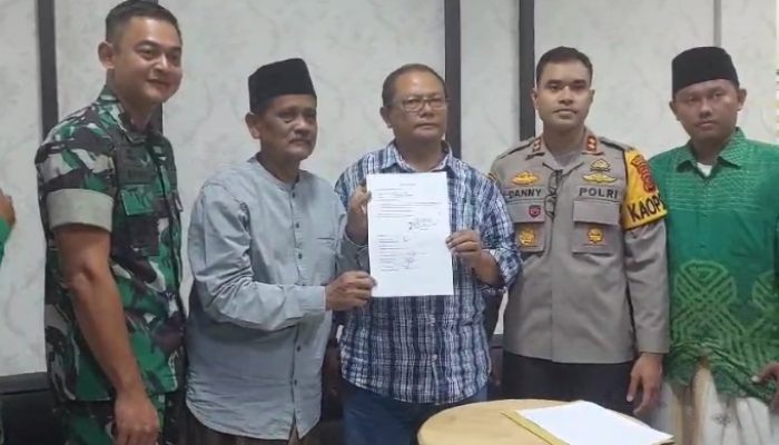 Polres Banjar dan Kodim 0613 Ciamis Fasilitasi Perdamaian Kasus Persekusi