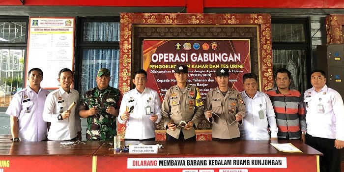 Cegah Peredaran Narkoba, Lapas Kelas IIB Banjar Bersama TNI-Polri Gelar Sidak dan Tes Urine