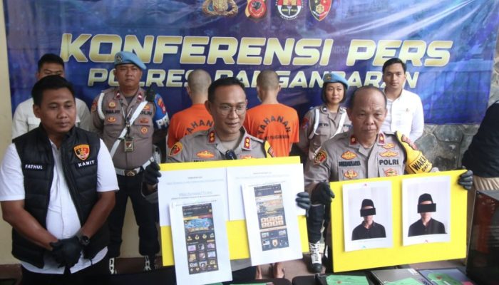 Polres Pangandaran Ungkap Kasus Judol, Empat Pelaku Diamankan