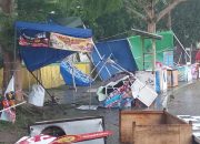 Hujan Deras dan Angin Kencang di Banjar Robohkan Belasan Tenda UMKM
