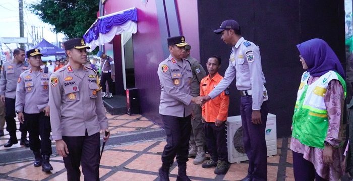 Kapolda Jabar Tinjau Pos Terpadu Ops Lilin Lodaya di Kota Banjar Jelang Tahun Baru
