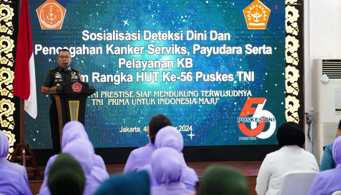 Penyuluhan Kesehatan Semarakkan HUT Ke-56 Puskes TNI