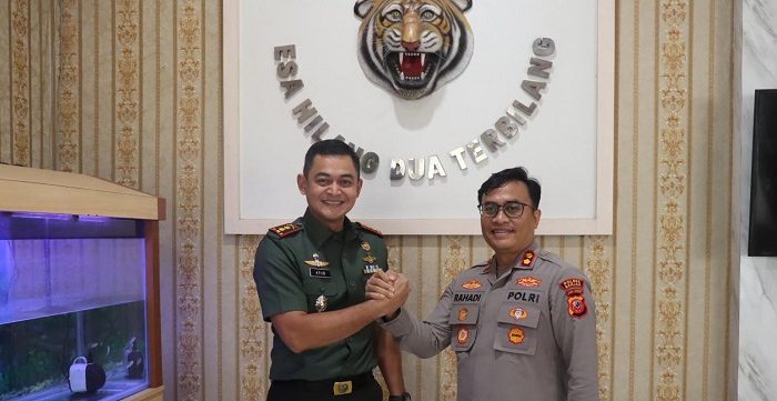Perkuat Sinergitas, AKBP Tyas Puji Rahadi Silahturahmi ke Dandim 0613/Ciamis 