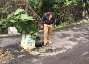 Jalan Penghubung Hegarsari–Lembur Balong Amblas, Warga Minta Perbaikan Segera